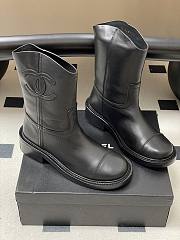 Colestore Chanel Black Cowboy Boots  - 3