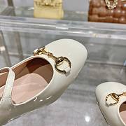 Colestore Gucci Women's Horsebit Pump with Crystals White - 4
