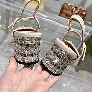 Colestore Gucci Women's Horsebit Pump with Crystals White - 3