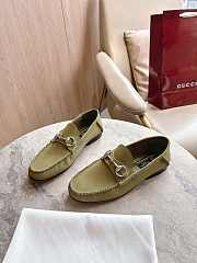 Colestore Gucci Women's Gigi Loafer in Green Suede - 4