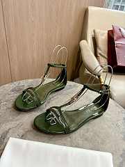 Colestore Gucci Thong Sandals Green - 4