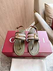 Colestore Gucci Horsebit Thong Sandal Green - 1