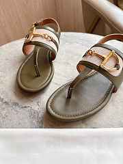 Colestore Gucci Horsebit Thong Sandal Green - 3