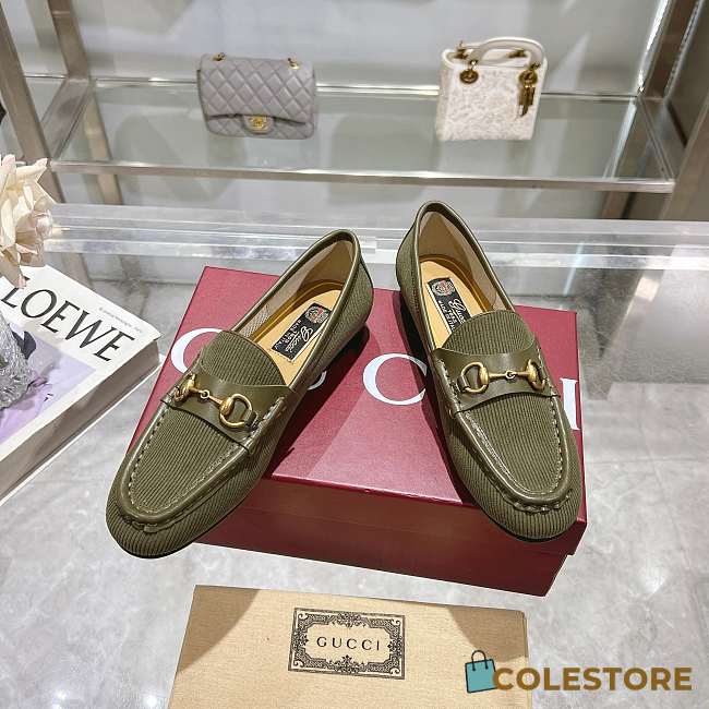 Colestore Gucci Horsebit Loafer Green - 1