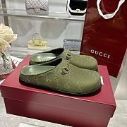 Colestore Gucci Horsebit Mule in Green GG Canvas - 6