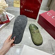 Colestore Gucci Horsebit Mule in Green GG Canvas - 5