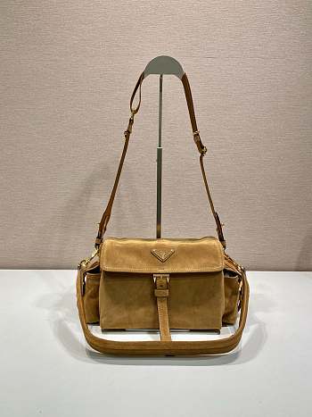 Colestore Prada Brushed Suede Shoulder Bag 30x14x10cm