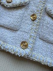 Colestore Chanel White Tweed Jacket - 5