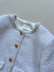 Colestore Chanel White Tweed Jacket - 4