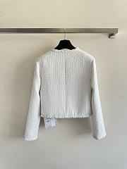 Colestore Chanel White Tweed Jacket - 3