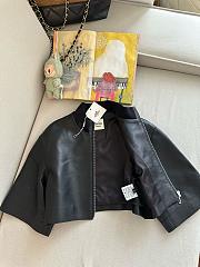 Colestore Hermes Italian Lambskin Cropped Leather Jacket - 3
