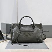 Colestore Balenciaga Classic City Bag Motorcycle Bag Olive Green 38x24x12cm - 1