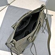 Colestore Balenciaga Classic City Bag Motorcycle Bag Olive Green 38x24x12cm - 4