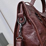 Colestore Balenciaga Classic City Bag Motorcycle Bag Dark Burgundy 38x24x12cm - 2