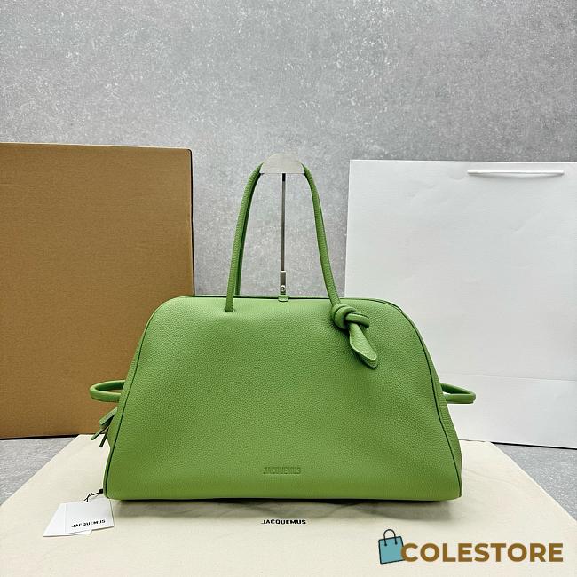 Colestore Jacquemus Le Turismo Litchi Green 49x16x34cm - 1