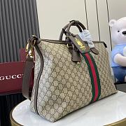 Colestore Gucci Savoy Duffle Bag Brown 48x28x18cm - 4