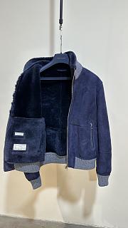 Colestore Brunello Cucinelli Men’s Shearling Jacket Navy - 6