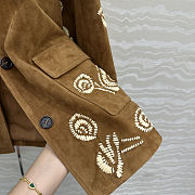 Colestore Ermanno Scervino single-breasted Suede Jacket Hazel - 5