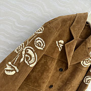 Colestore Ermanno Scervino single-breasted Suede Jacket Hazel - 3