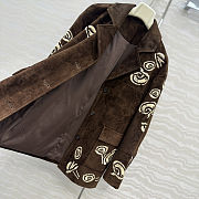 Colestore Ermanno Scervino single-breasted Suede Jacket Brown - 4