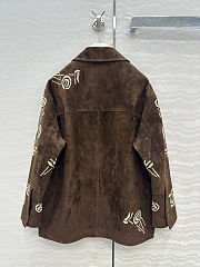 Colestore Ermanno Scervino single-breasted Suede Jacket Brown - 2