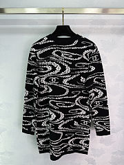 Colestore Chanel Knitted V-neck Mid-length Cardigan - 2