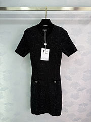 Colestore Chanel Knitted Short-Sleeve Dress - 1