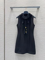 Colestore Louis Vuitton Sleeveless Dress Black - 1