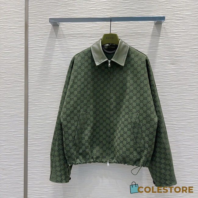 Colestore Gucci Monogram Jacket Green - 1