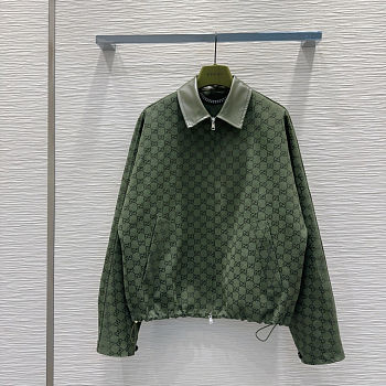 Colestore Gucci Monogram Jacket Green