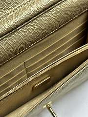 Colestore Chanel Classic Wallet on Chain (WOC) in Metallic Gold Caviar Leather 19cm - 6