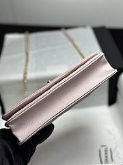 Colestore Chanel Classic Wallet on Chain (WOC) in Light Pink Caviar Leather 19cm - 5