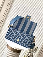 Colestore Fendi Baguette Fabric Blue 27x6x15cm - 3