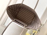 Colestore Fendi Roll Striped Large Reversible Tote Bag in Natural 35x19.5x32cm - 5