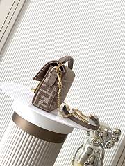 Colestore Fendi Baguette Mini Fabric Brown Beige 20x5x13cm - 4