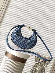 Colestore Fendi Fendigraphy Mini Fabric Blue 20x7.5x13cm - 1