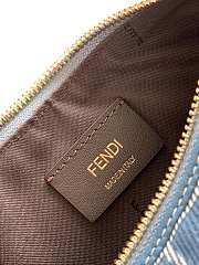 Colestore Fendi Fendigraphy Mini Fabric Blue 20x7.5x13cm - 6