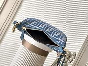 Colestore Fendi Fendigraphy Mini Fabric Blue 20x7.5x13cm - 5