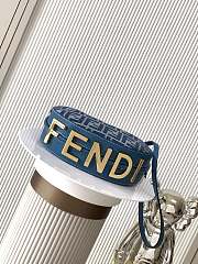 Colestore Fendi Fendigraphy Mini Fabric Blue 20x7.5x13cm - 3