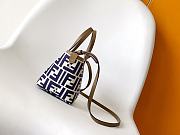 Colestore Fendi Roll Mini FF Jacquard Mini Bag Midnight Blue 15.5x11x13cm - 6