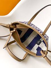 Colestore Fendi Roll Mini FF Jacquard Mini Bag Midnight Blue 15.5x11x13cm - 3