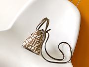 Colestore Fendi Roll Mini FF Jacquard Mini Bag Beige Natural 15.5x11x13cm - 6