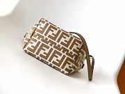 Colestore Fendi Roll Mini FF Jacquard Mini Bag Beige Natural 15.5x11x13cm - 4