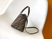 Colestore Fendi Roll Mini FF Jacquard Mini Bag Dark Brown 15.5x11x13cm - 5
