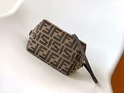 Colestore Fendi Roll Mini FF Jacquard Mini Bag Dark Brown 15.5x11x13cm - 4