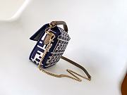 Colestore Fendi Baguette Mini Fabric Midnight Blue 20x5x13cm - 6