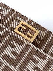 Colestore Fendi Baguette Brown Effect FF Jacquard Bag 21x5x11.5cm - 4