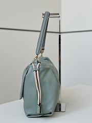 Colestore Fendi Mamma Baguette Leather Green 32x11x21cm - 6