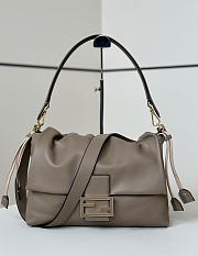 Colestore Fendi Mamma Baguette Leather Gray 32x11x21cm - 1