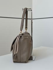 Colestore Fendi Mamma Baguette Leather Gray 32x11x21cm - 6